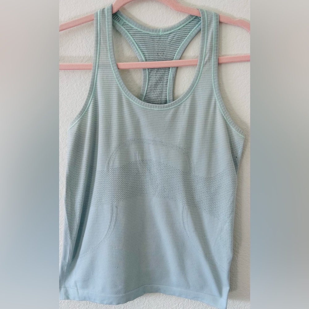 Lululemon Swiftly‎ Tech Racerback Mint Moment SZ 8 *see measure